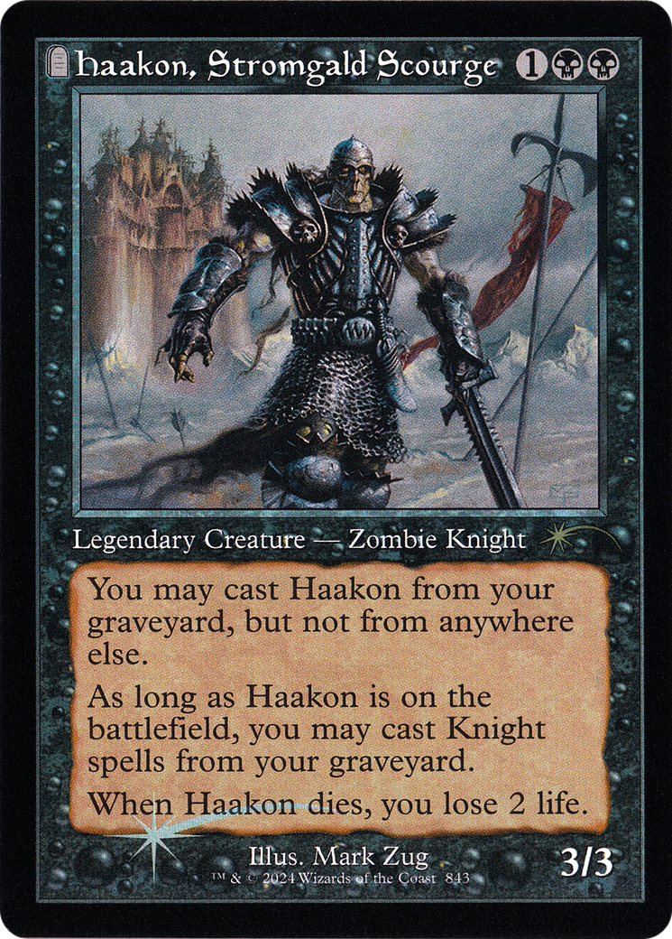 Haakon, Stromgald Scourge (Retro Frame) (843) [Secret Lair Drop Series]  Foil