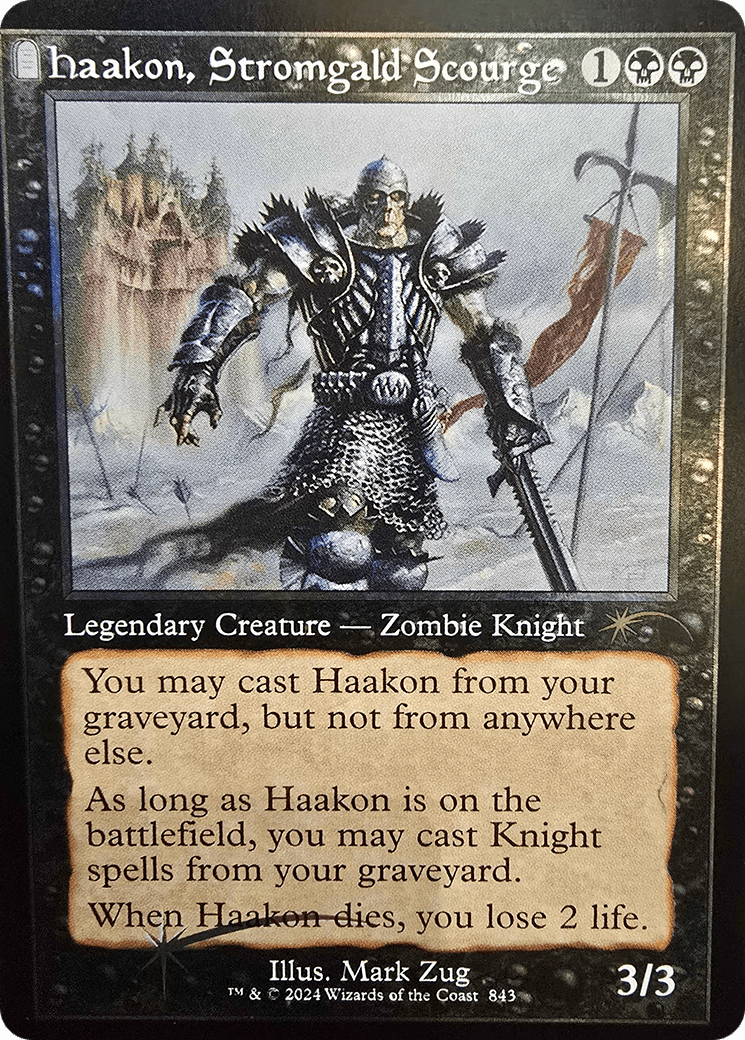 Haakon, Stromgald Scourge (Retro Frame) (843) [Secret Lair Drop Series]  Foil