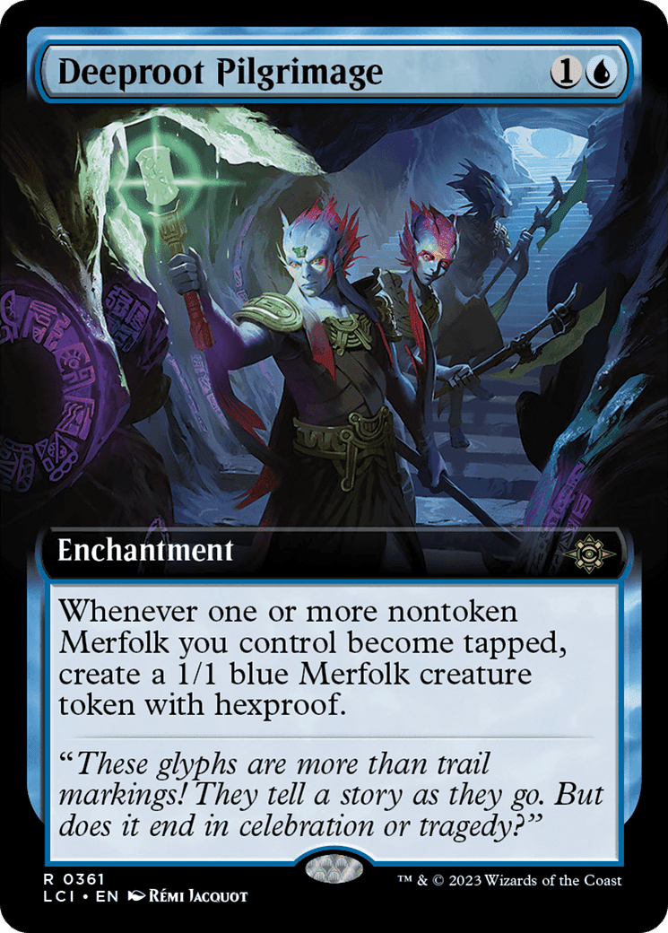 Deeproot Pilgrimage (Extended Art) [The Lost Caverns of Ixalan] Foil