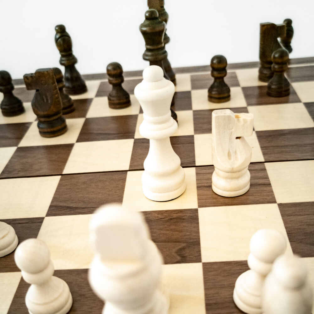 LPG Classics | Wooden Chess/Checkers/Backgammon Set (40cm Foldable Board)