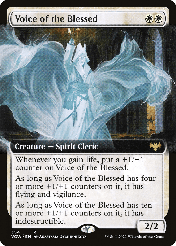 Voice of the Blessed (Extended Art) [Innistrad: Crimson Vow] Foil