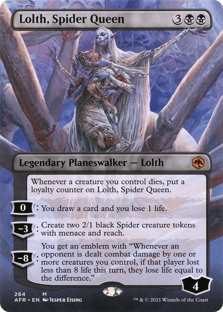 Lolth, Spider Queen (Borderless) [Dungeons & Dragons: Adventures in the Forgotten Realms] Foil