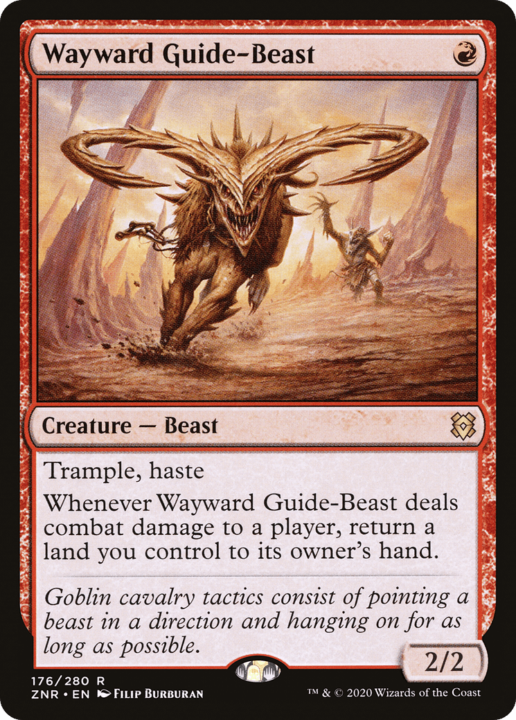 Wayward Guide-Beast [Zendikar Rising] Foil