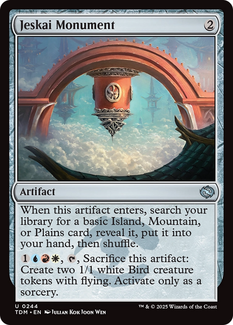 Jeskai Monument (244) [Tarkir: Dragonstorm]  Foil