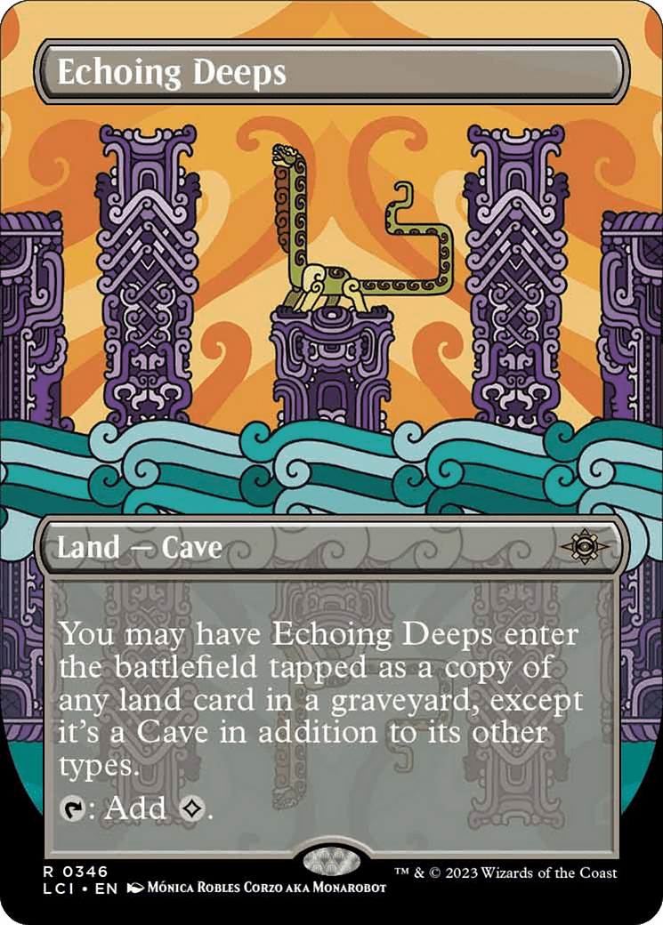 Echoing Deeps (Borderless) [The Lost Caverns of Ixalan] Foil