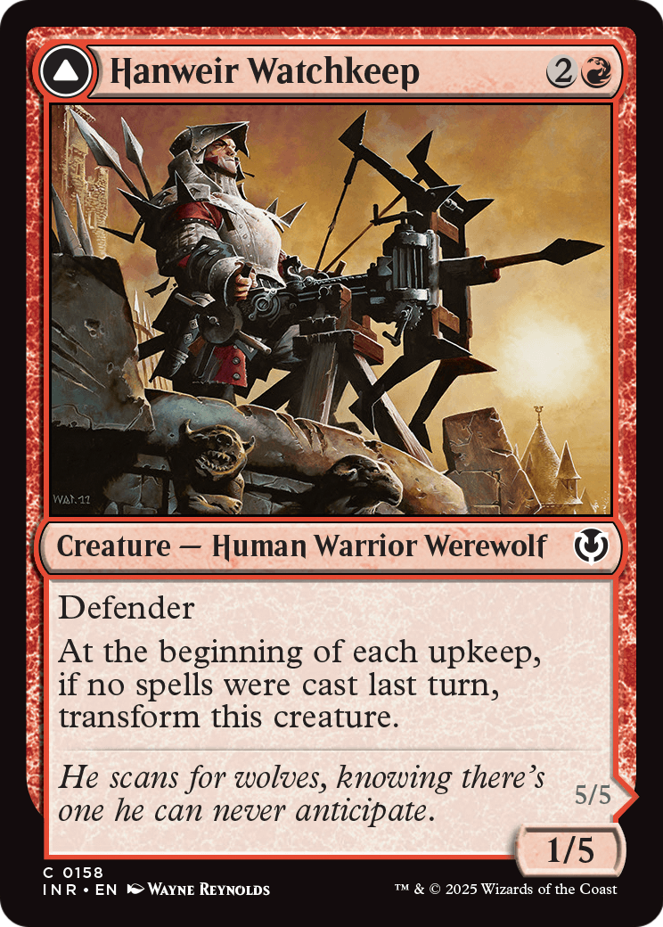 Hanweir Watchkeep (-158) [Innistrad Remastered]  Foil