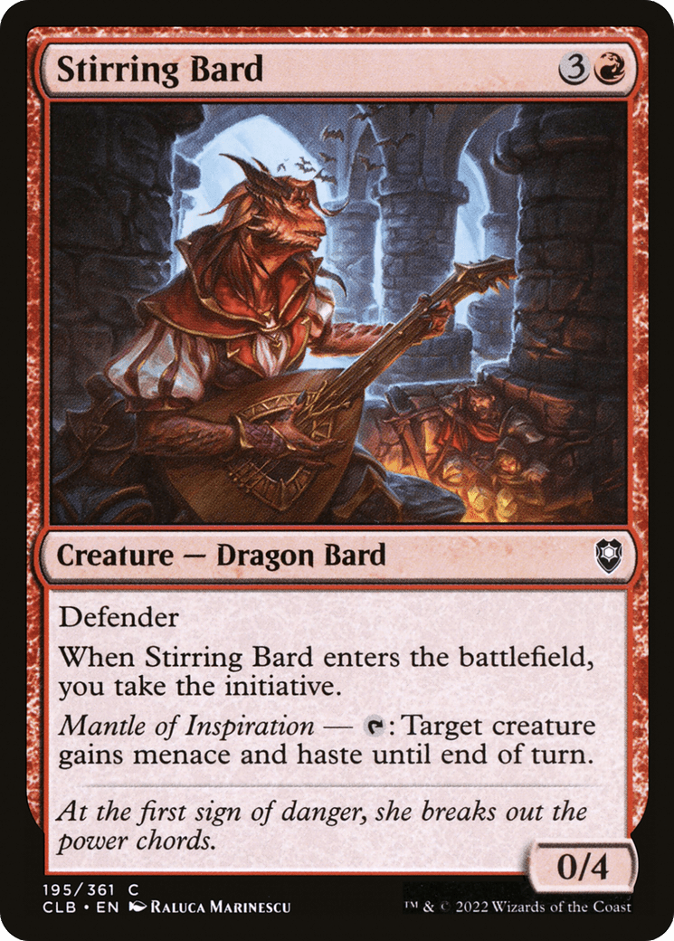 Stirring Bard [Commander Legends: Battle for Baldur's Gate] Foil