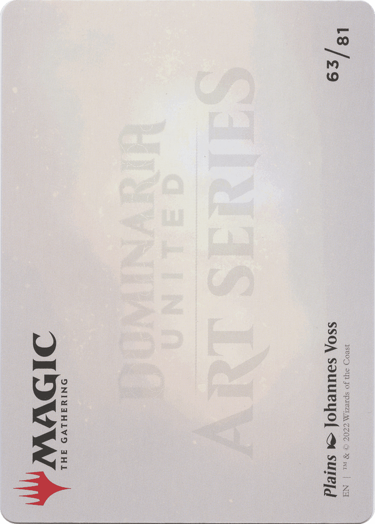 Plains // Plains (ADMU-063) - Dominaria United Art Series (Borderless) Foil