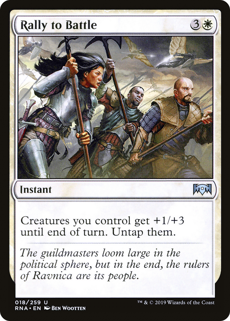 Rally to Battle [Ravnica Allegiance] Foil