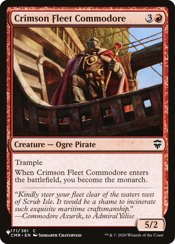 Crimson Fleet Commodore |  (CMR-171) [The List]