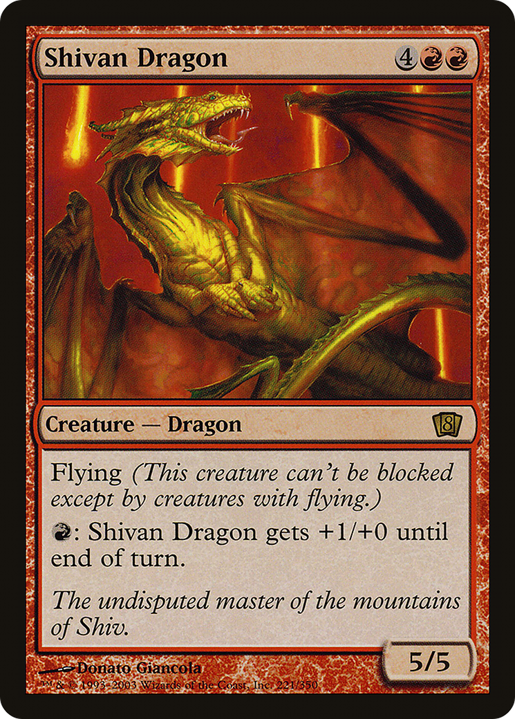 Shivan Dragon [Eighth Edition] Foil