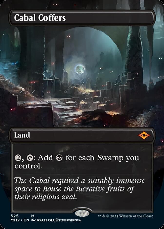 Cabal Coffers (Borderless Alternate Art) [Modern Horizons 2] Foil