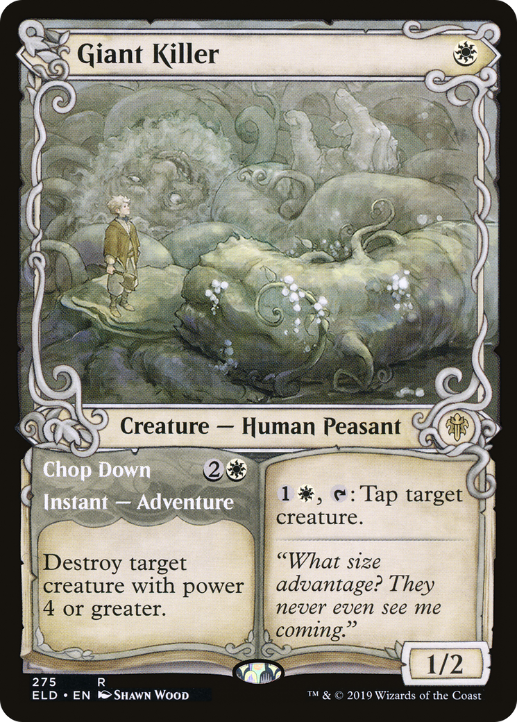Giant Killer // Chop Down (Showcase) [Throne of Eldraine] Foil