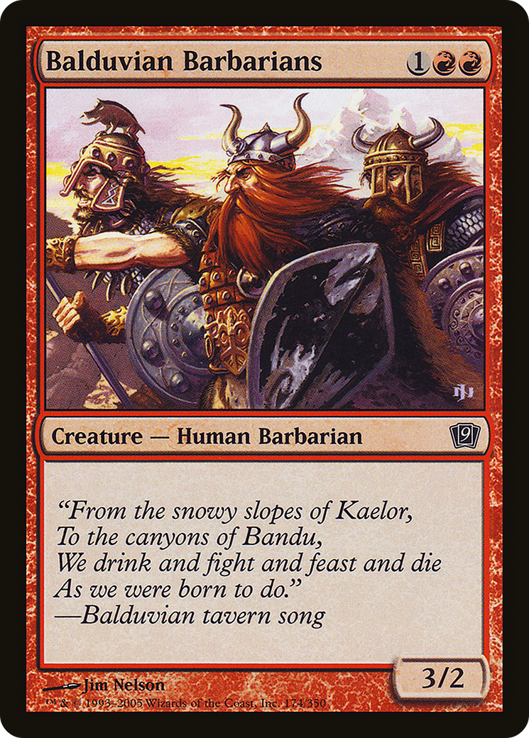 Balduvian Barbarians [Ninth Edition] Foil
