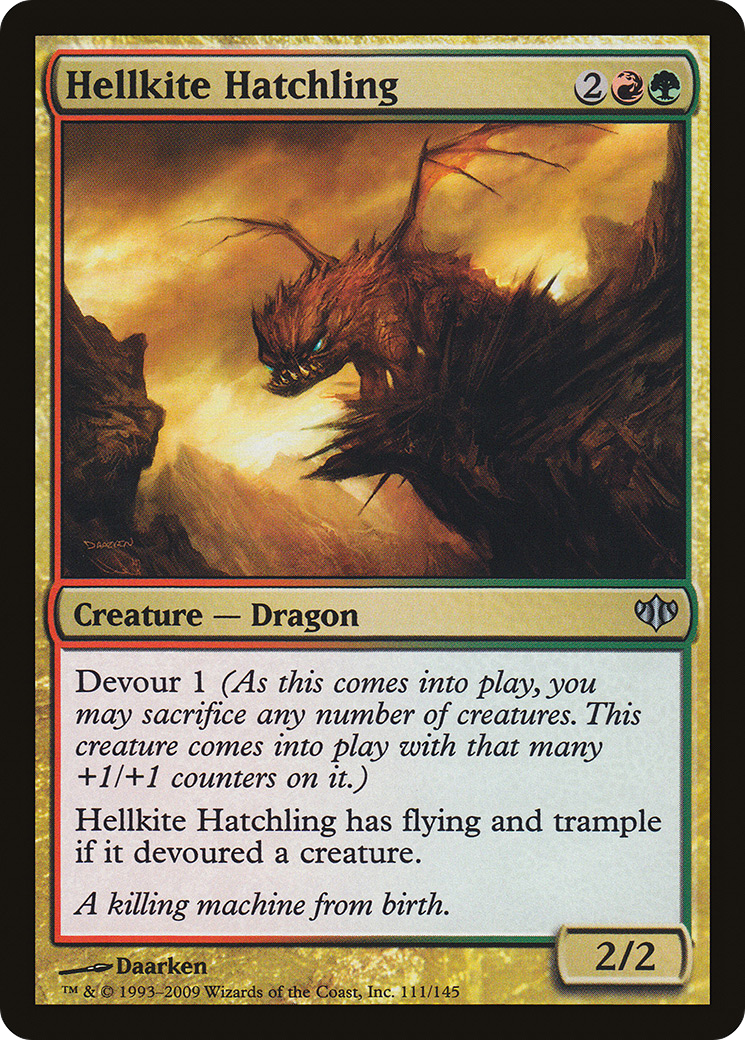 Hellkite Hatchling [Conflux] Foil