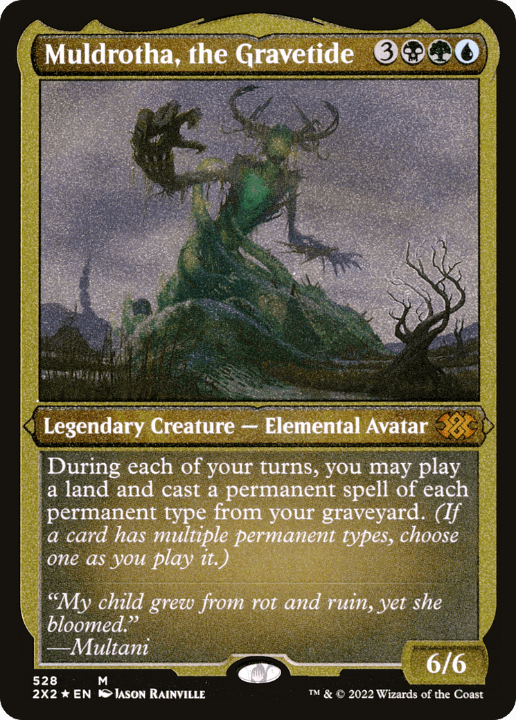 Muldrotha, the Gravetide (Foil Etched) |  Foil (528) [Double Masters 2022]