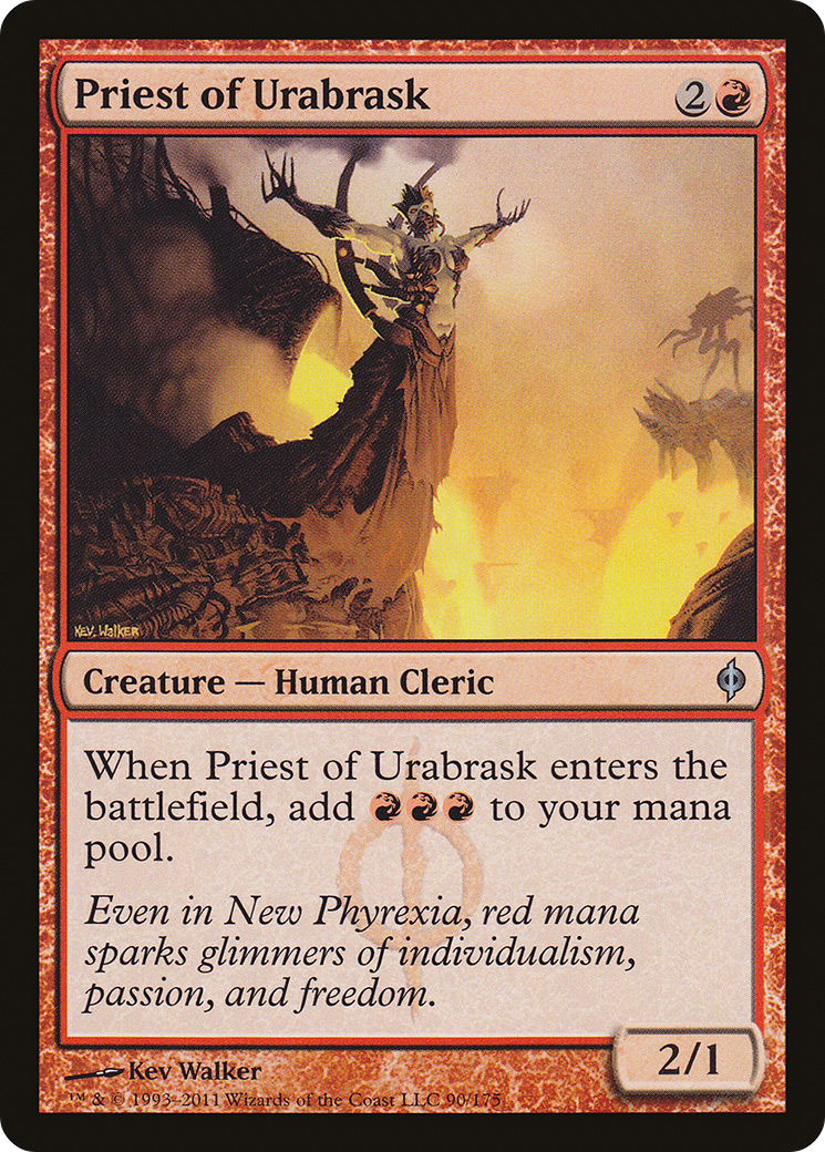 Priest of Urabrask [New Phyrexia] Foil