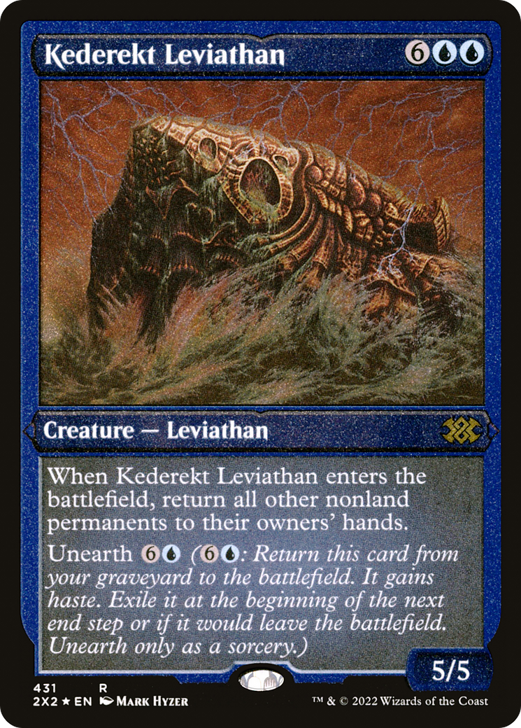 Kederekt Leviathan (2X2-431) - Double Masters 2022 Etched Foil