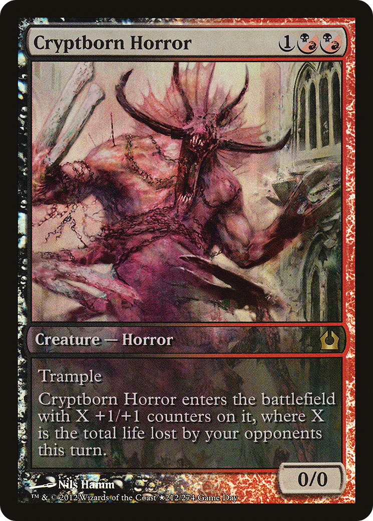 Cryptborn Horror (PRTR-212) - Return to Ravnica Promos Foil