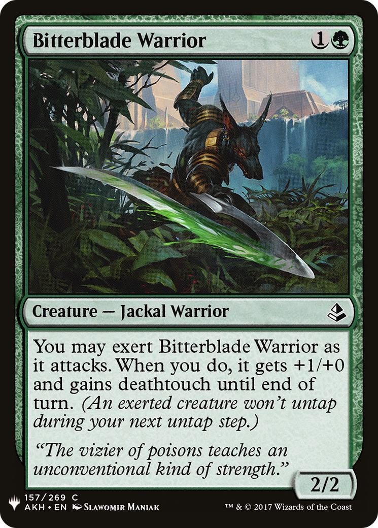 Bitterblade Warrior |  (AKH-157) [The List]