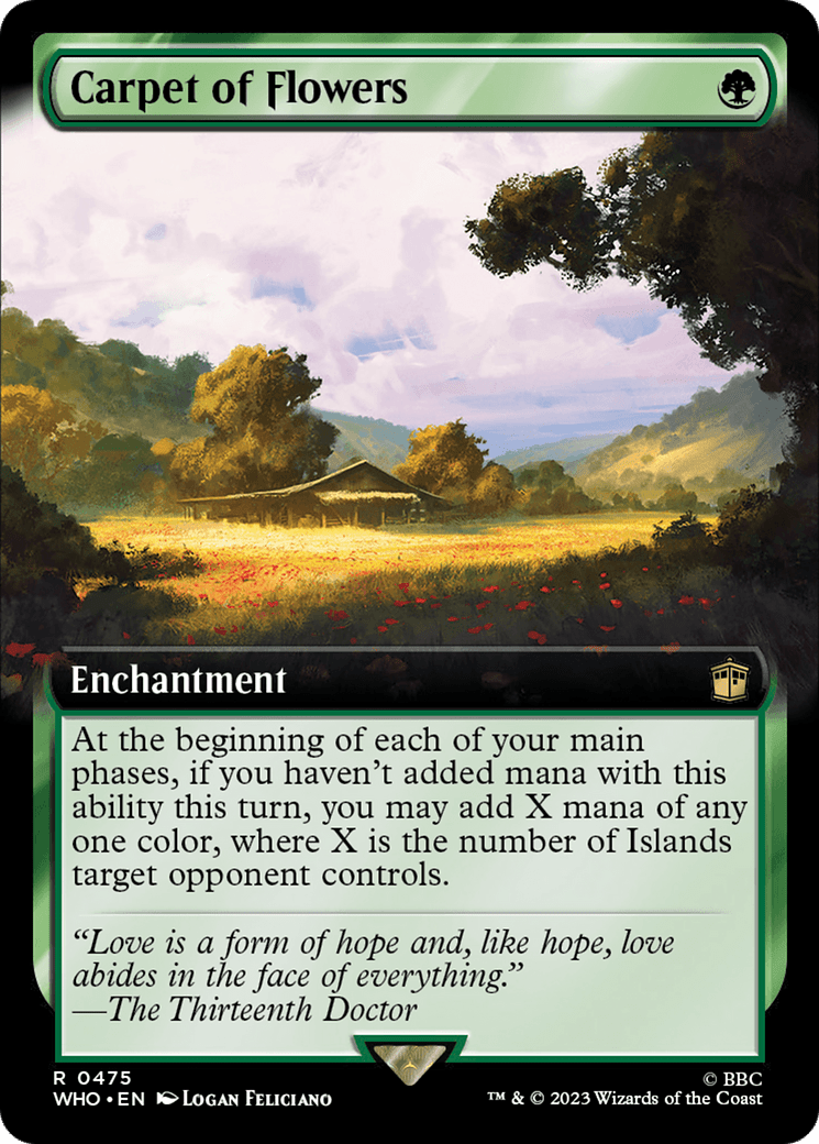 Carpet of Flowers (Extended Art) [Doctor Who] Foil