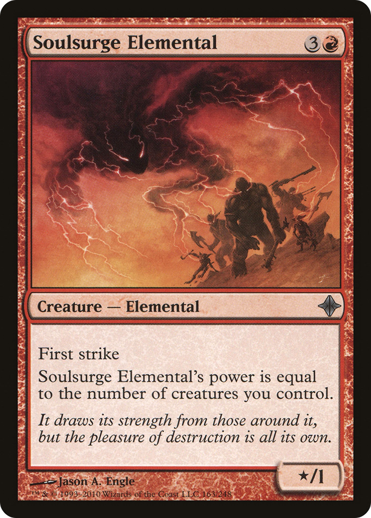 Soulsurge Elemental [Rise of the Eldrazi] Foil