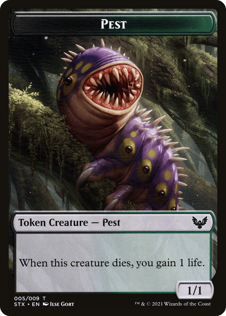 Pest Token [Strixhaven: School of Mages Tokens]