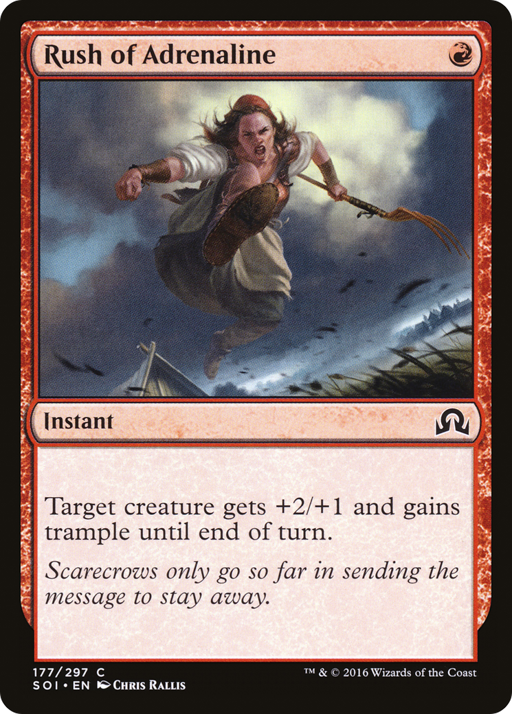 Rush of Adrenaline [Shadows over Innistrad] Foil