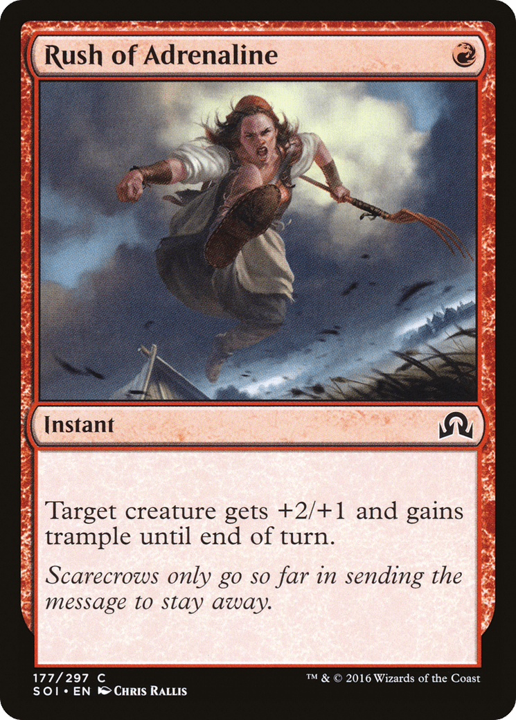 Rush of Adrenaline [Shadows over Innistrad] Foil