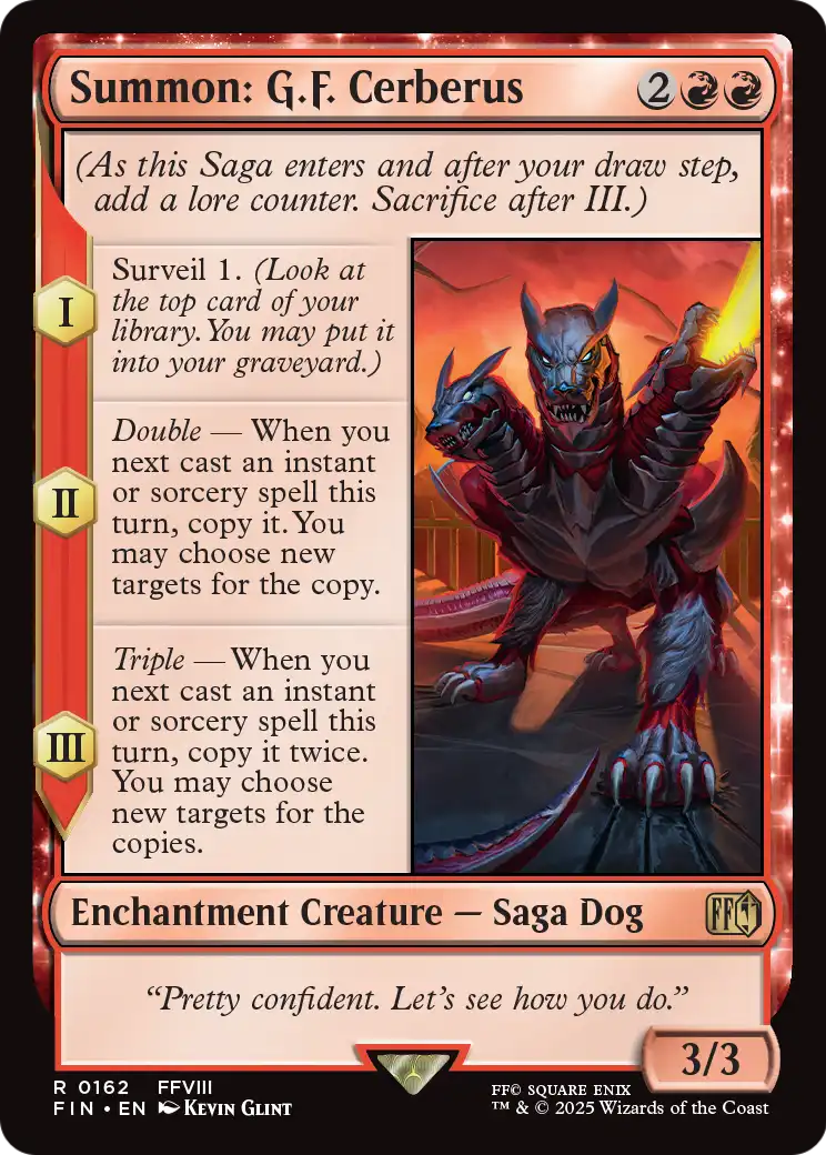 Summon: G.F. Cerberus (162) [FINAL FANTASY]  Foil