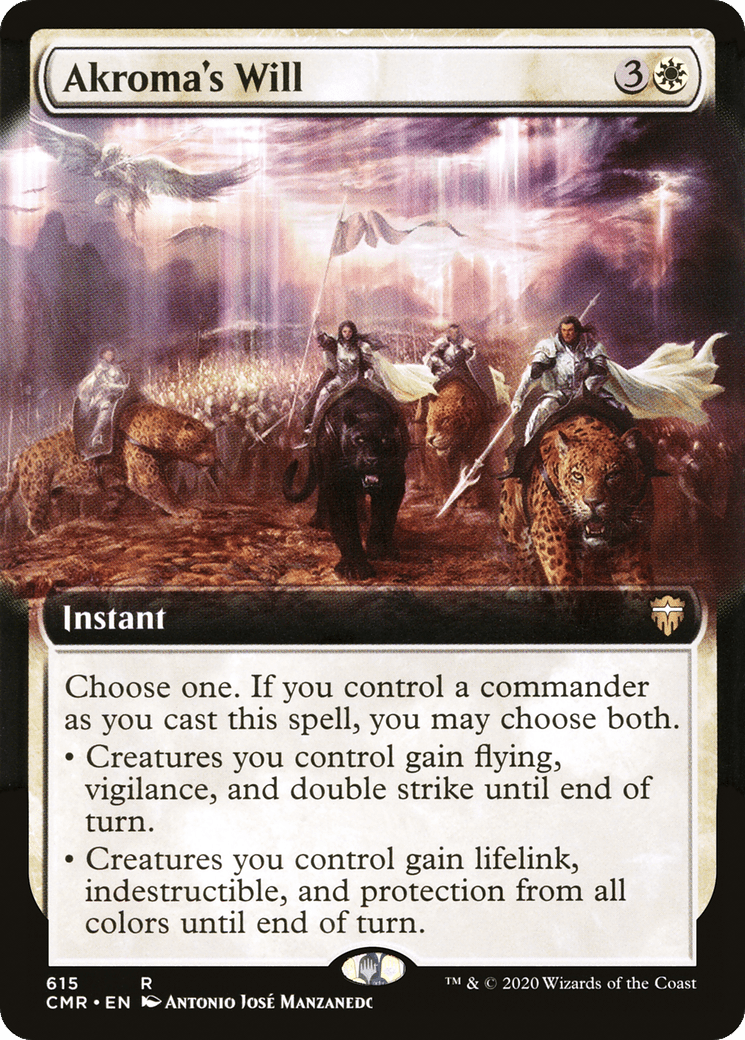 Akroma's Will (Extended Art) [Commander Legends] Foil