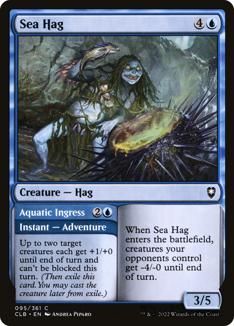 Sea Hag // Aquatic Ingress [Commander Legends: Battle for Baldur's Gate] Foil