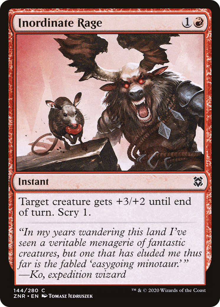 Inordinate Rage [Zendikar Rising] Foil