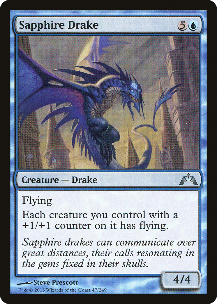 Sapphire Drake [Gatecrash] Foil