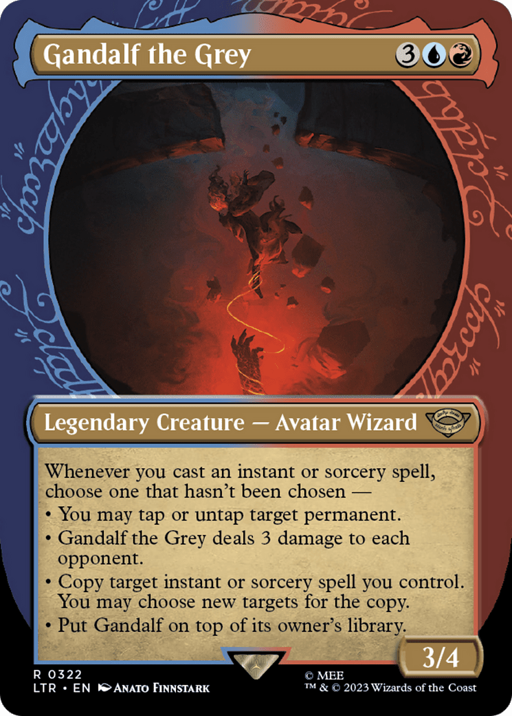 Gandalf the Grey (Showcase Ring Frame) [The Lord of the Rings: Tales of Middle-Earth] Foil