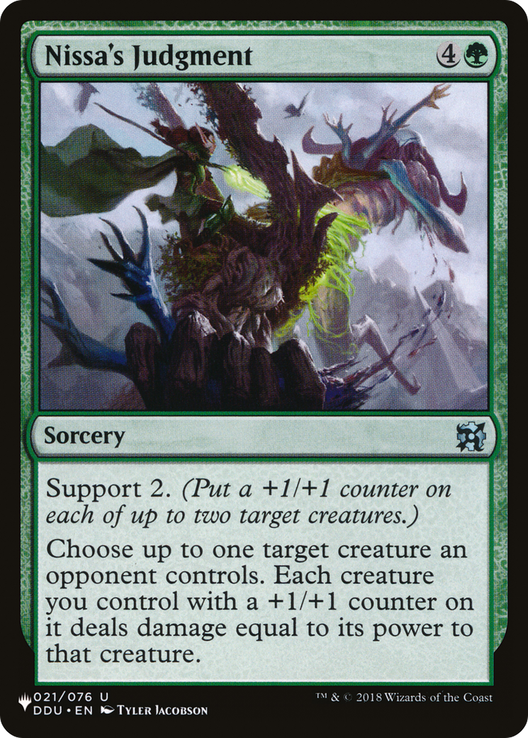 Nissa's Judgment |  (DDU-21) [The List]