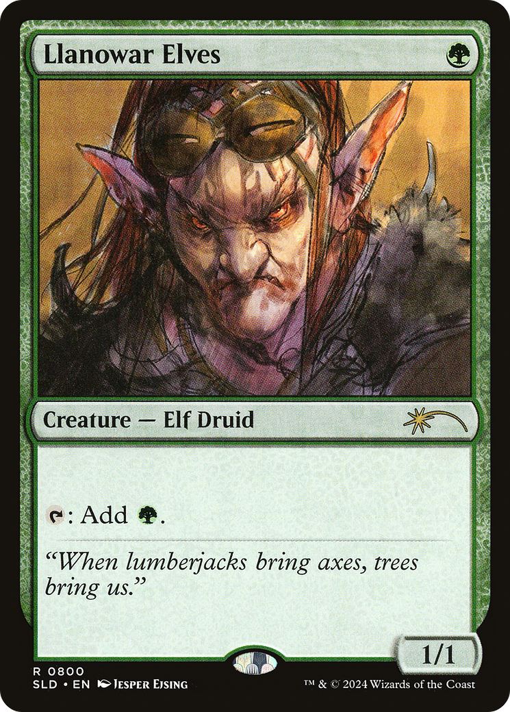 Llanowar Elves (800) [Secret Lair Drop]  Foil