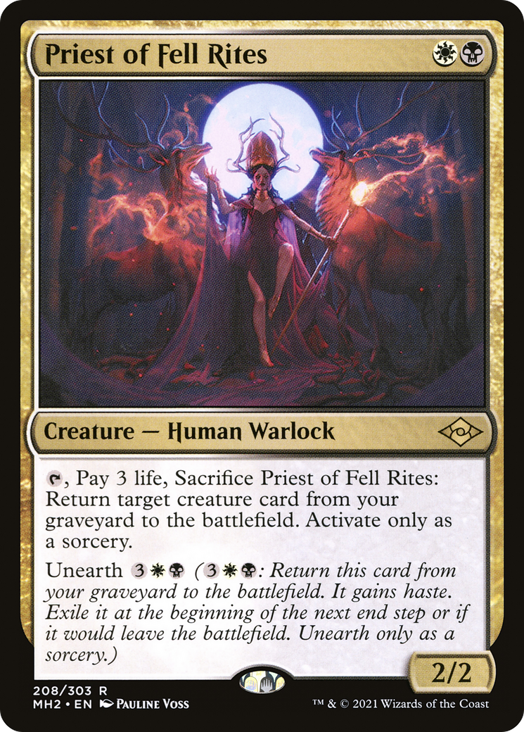 Priest of Fell Rites [Modern Horizons 2] Foil