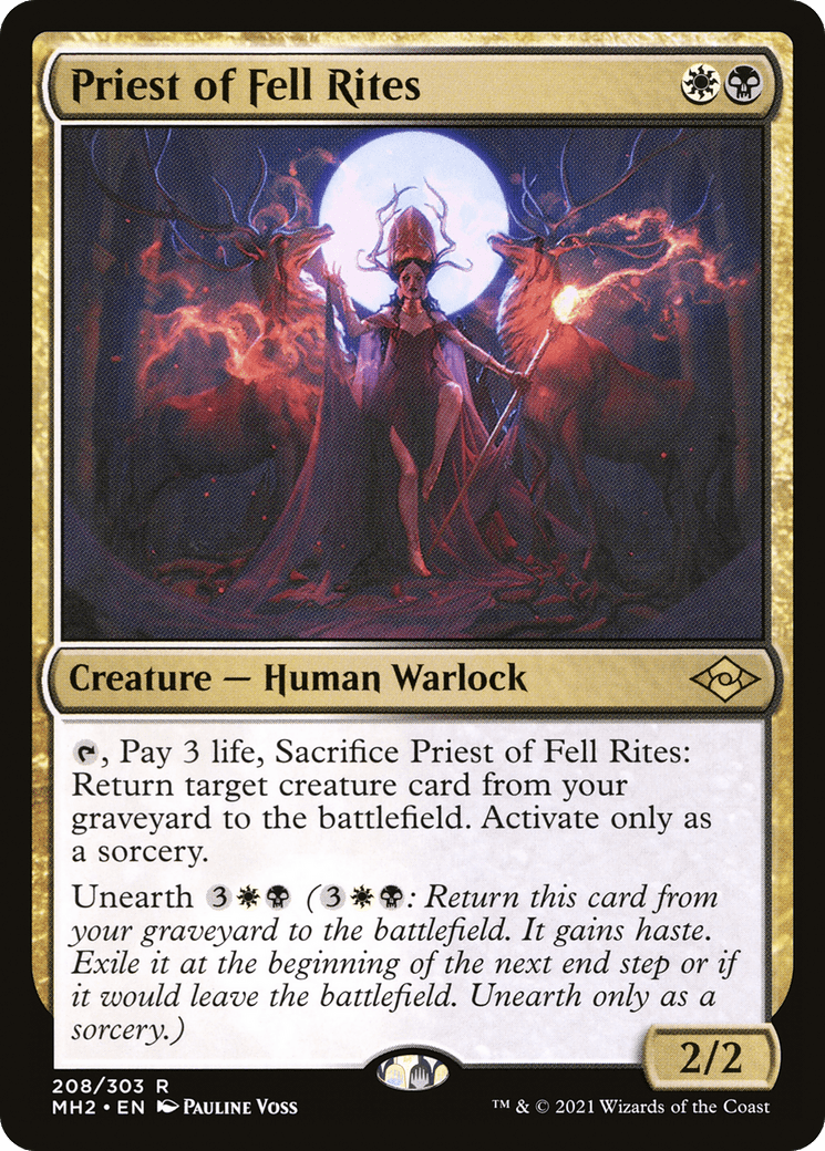 Priest of Fell Rites [Modern Horizons 2] Foil