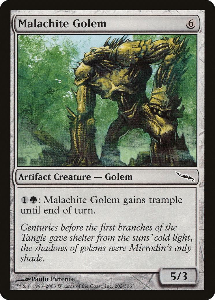 Malachite Golem [Mirrodin] Foil