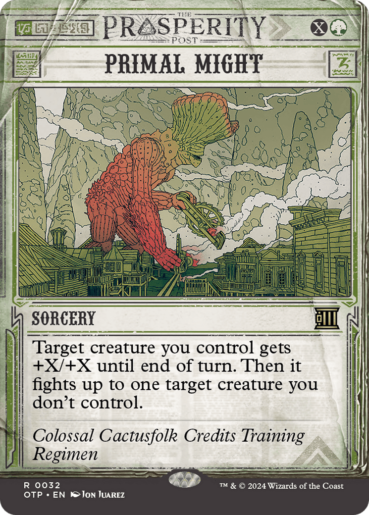 Primal Might [Outlaws of Thunder Junction: Breaking News] Foil