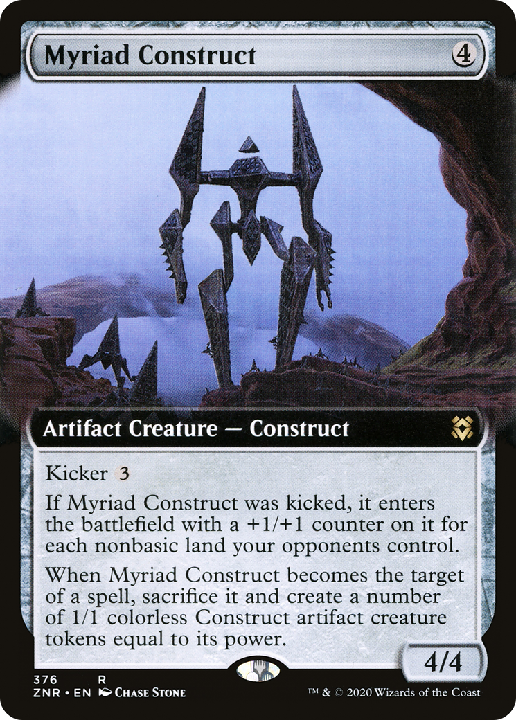 Myriad Construct (Extended Art) [Zendikar Rising] Foil