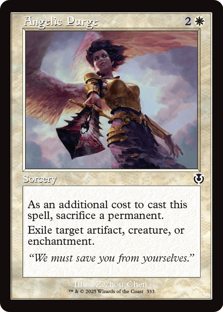 Angelic Purge (Retro Frame) (-333) [Innistrad Remastered]  Foil
