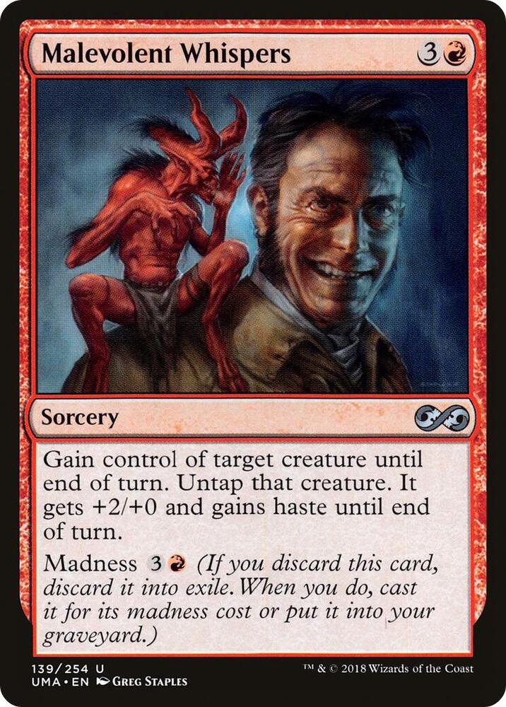 Malevolent Whispers 139/254 (Ultimate Masters) 