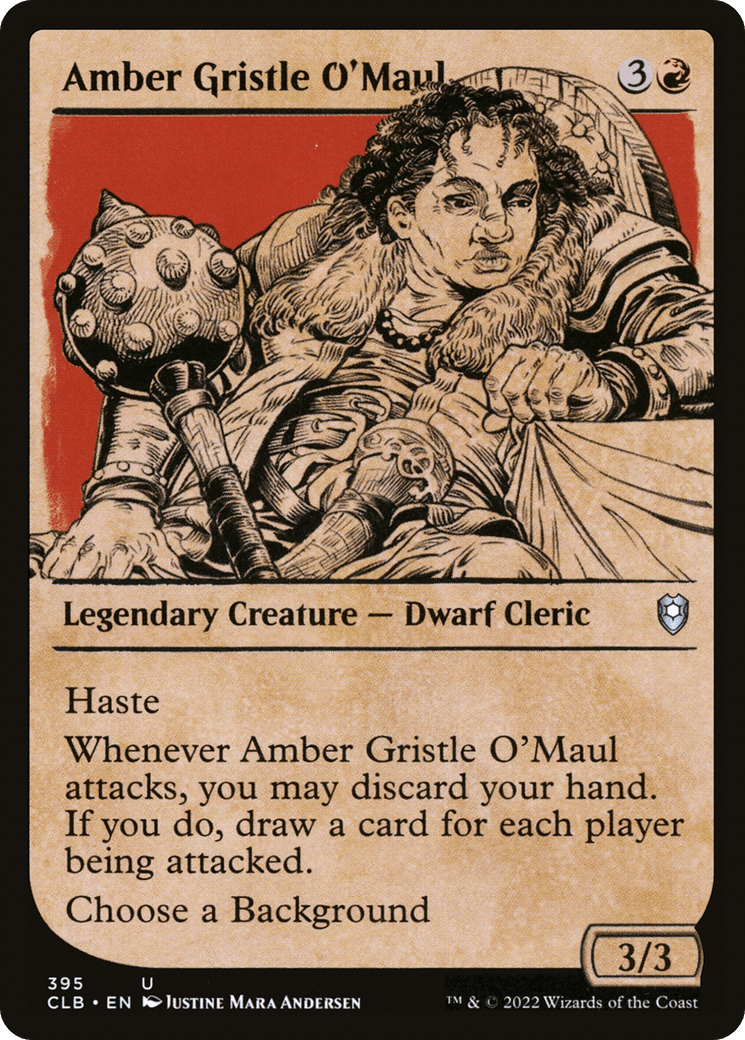 Amber Gristle O'Maul (Showcase) [Commander Legends: Battle for Baldur's Gate]