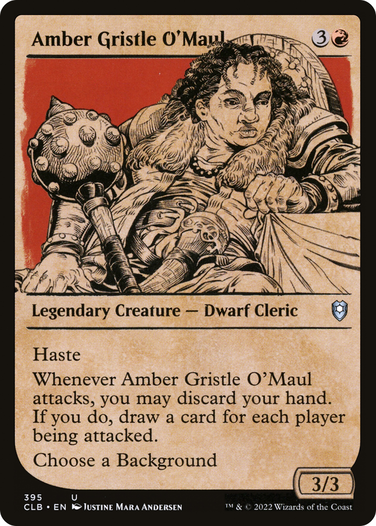 Amber Gristle O'Maul (Showcase) [Commander Legends: Battle for Baldur's Gate] Foil
