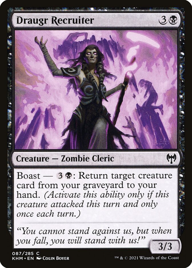 Draugr Recruiter 87/285 (Kaldheim)  - Foil