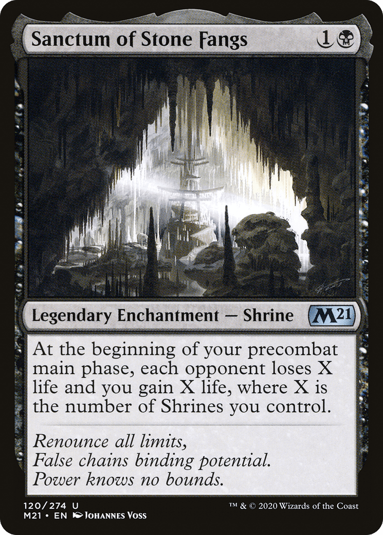 Sanctum of Stone Fangs [Core Set 2021] Foil