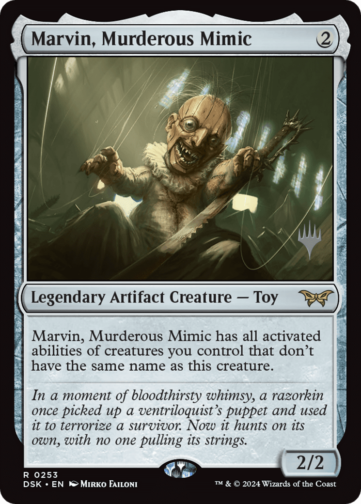 Marvin, Murderous Mimic [Duskmourn: House of Horror Promos]