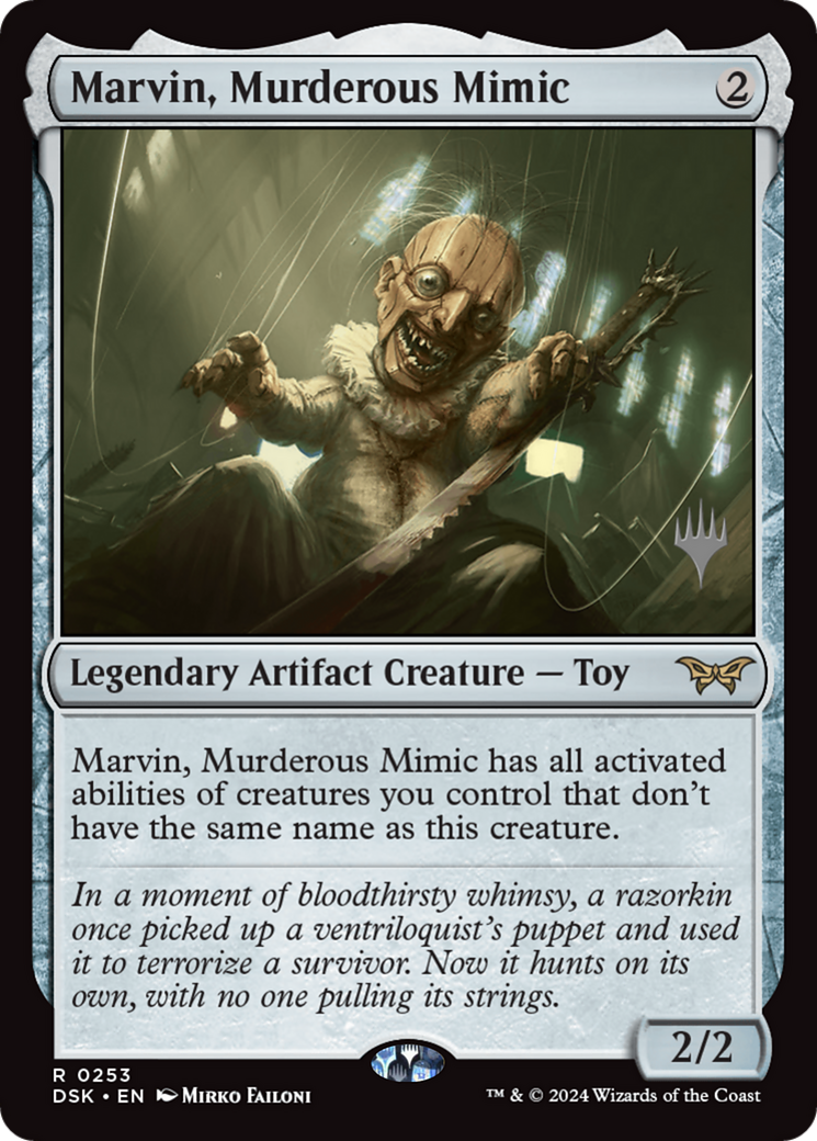 Marvin, Murderous Mimic [Duskmourn: House of Horror Promos]